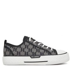 Trampki KARL LAGERFELD. Czarne trampki KARL LAGERFELD, m, bez wzorów, bez zapięcia. Za 469.99 zł.