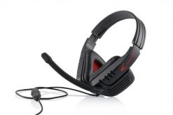 Modecom MC-823 Ranger czarno-czerwone. Czarne słuchawki dla graczy MODECOM. Za 54.00 zł.