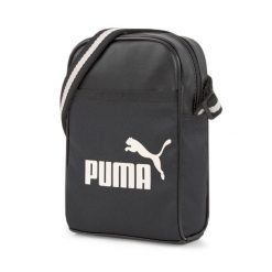 Torba na ramię Campus Compact Portable PUMA Black. Czarne torby na ramię Puma, bez wzorów, na ramię, bez dodatków. Za 73.99 zł.