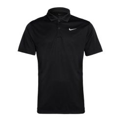 Koszulka tenisowa męska Nike Court Dri-Fit Polo Solid. Czarne koszulki polo Nike, l, bez wzorów, bez kołnierzyka, bez ramiączek. Za 199.99 zł.