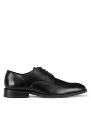Gino Rossi Półbuty MARTINO-01 125 AM Czarny. Czarne eleganckie półbuty Gino Rossi, bez wzorów, ze skóry, bez obcasa, bez zapięcia. Za 359.99 zł.