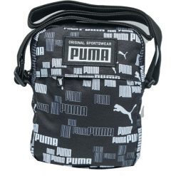 Torebka Puma Academy Portable. Niebieskie torby na ramię Puma, bez wzorów, z materiału, na ramię, z nadrukiem, bez dodatków. Za 149.99 zł.