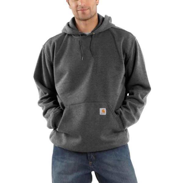 Bluza sportowa męska z kapturem Carhartt Midweight Hooded Sweatshirt. Szare bluzy z kapturem Carhartt, m, bez wzorów, z kapturem. Za 266.99 zł.