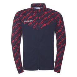 Kurtka z dresu Uhlsport Progressive 28 Poly. Czerwone kurtki Uhlsport, bez wzorów, z dresówki, bez kaptura. Za 168.50 zł.