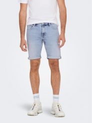 Only & Sons Szorty jeansowe 22025189 Niebieski Regular Fit. Niebieskie szorty Only & Sons, m, bez wzorów, z bawełny. Za 149.99 zł.
