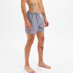 Spodenki surfingowe męskie Olaian 100 Heather 15". Brązowe odzież kąpielowa OLAIAN, l, bez wzorów, z materiału, sportowe. Za 49.99 zł.