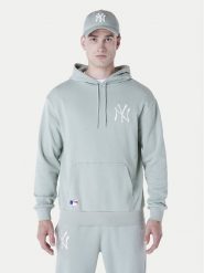 New Era Bluza New York Yankees MLB League 60596175 Zielony Regular Fit. Zielone bluzy New Era, m, bez wzorów, z bawełny, bez kaptura. Za 199.99 zł.