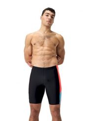 Speedo Kąpielówki "Eco Dive" w kolorze czarno-pomarańczowo-błękitnym rozmiar: 7. Czarne kąpielówki Speedo, bez wzorów, z materiału. Za 94.95 zł.