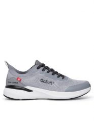 Go Soft Sneakersy MP-12 Szary. Szare buty sportowe casual GO SOFT, bez wzorów, z materiału, bez zapięcia. Za 149.99 zł.