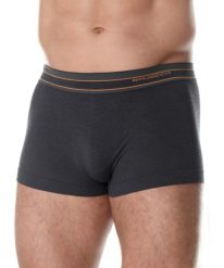 Bokserki z wełną merino męskie Brubeck ACTIVE WOOL. Szare bokserki Brubeck, l, bez wzorów, z poliamidu. Za 72.24 zł.