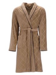 Vossen Szlafrok "Barron" w kolorze karmelowym rozmiar: 48/50. Brązowe szlafroki Vossen, bez wzorów, z bawełny, bez ramiączek, bez kaptura. Za 217.99 zł.