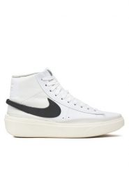 Nike Sneakersy Blazer Phantom Mid DX5800 100 Biały. Białe buty sportowe casual Nike, bez wzorów, ze skóry, bez zapięcia. Za 699.99 zł.