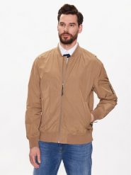 Lindbergh Kurtka bomber 30-321000 Brązowy Regular Fit. Brązowe kurtki Lindbergh, l, bez wzorów, z syntetyku, bez kaptura. Za 379.99 zł.