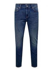 ONLY & SONS Dżinsy - Regular fit - w kolorze granatowym rozmiar: W30/L30. Niebieskie jeansy Only & Sons, l. Za 69.42 zł.