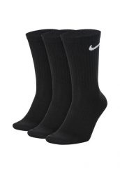 Męskie Lekkie Skarpetki Na Co Dzień (zestaw 3 Sztuk). Czarne skarpety Nike, bez wzorów, z bawełny. Za 49.00 zł.