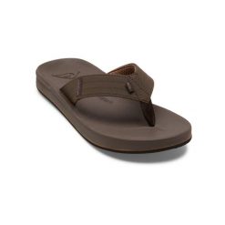 Klapki plażowe dla Mężczyzn RIVI. Brązowe klapki Quiksilver, z gumy. Za 179.99 zł.