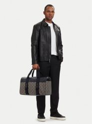 Calvin Klein Torba weekendowa Mixed Emblem Aop LV04D3379G Beżowy. Brązowe torby na ramię CALVIN KLEIN, bez wzorów, z materiału, na ramię, bez dodatków. Za 649.99 zł.