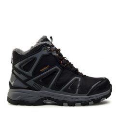 Trekkingi Bagheera. Czarne botki sznurowane Bagheera, bez wzorów, bez obcasa, bez zapięcia. Za 339.99 zł.
