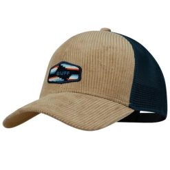 Czapka z daszkiem Unisex Buff Trucker Cap. Brązowe czapki z daszkiem Buff, bez wzorów, z elastanu. W wyprzedaży za 90.94 zł.