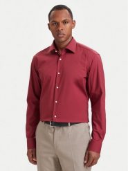 BOSS Koszula 50473265 Czerwony Regular Fit. Czerwone koszule Boss, m, bez wzorów, z bawełny, bez kołnierzyka, bez ramiączek. Za 399.99 zł.