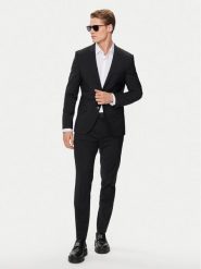 Hugo Garnitur 50450994 Czarny Extra Slim Fit. Czarne garnitury Hugo, m, bez wzorów, z wełny. Za 2,099.00 zł.