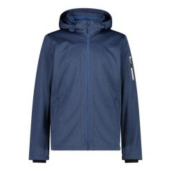 Kurtka turystyczna z kapturem i suwakiem CMP. Niebieskie kurtki softshell CMP, na wiosnę, xl, bez wzorów, z softshellu, z kapturem. Za 371.50 zł.