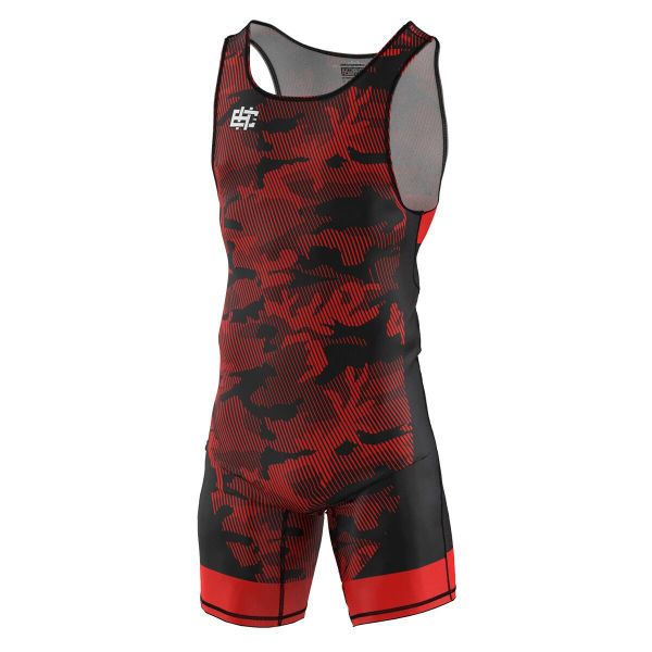 Trykot zapaśniczy męski EXTREME HOBBY HAVOC. Czerwone odzież kompresyjna EXTREME HOBBY, l, bez wzorów, z elastanu, na fitness i siłownię. Za 188.00 zł.