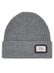Tommy Hilfiger Czapka AM0AM14526 Szary. Szare czapki zimowe Tommy Hilfiger, bez wzorów, z wełny. Za 249.99 zł.