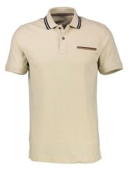 Lerros Koszulka polo w kolorze kremowym rozmiar: XL. Brązowe koszulki polo Lerros, xl, bez wzorów, z bawełny, bez kołnierzyka, bez ramiączek. Za 87.81 zł.