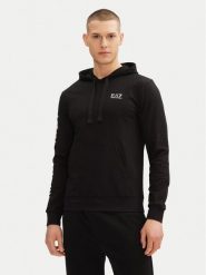 EA7 Emporio Armani Bluza 7M000569 AF13512 MC001 Czarny Regular Fit. Czarne bluzy EA7 Emporio Armani, m, bez wzorów, z bawełny, bez kaptura. Za 379.99 zł.