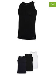 Fila Podkoszulki (3 szt.) w kolorze czarnym, białym i granatowym rozmiar: M. Białe podkoszulki Fila, m, bez wzorów, bez ramiączek. Za 108.99 zł.