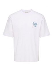ONLY & SONS Koszulka w kolorze białym rozmiar: XXL. Białe bezrękawniki Only & Sons, xxl, bez wzorów, z bawełny, bez kołnierzyka, bez ramiączek. Za 73.95 zł.