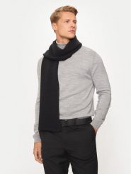 Hugo Zestaw Szalik i Czapka 50524567 Czarny. Czarne czapki zimowe Hugo, bez wzorów, z materiału. Za 389.99 zł.