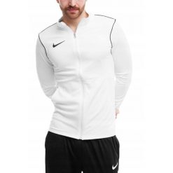 Bluza Męska Rozpinana Nike Dri-FIT Park 20 Sportowa bez Kaptura Biała XXL. Białe bluzy z kapturem Nike, m, bez wzorów, bez kaptura. Za 115.99 zł.