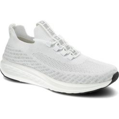 Białe Sneakersy Big Star Wygodne Buty Męskie. Białe buty sportowe casual BIG STAR, z aplikacjami, z materiału, bez zapięcia. Za 149.00 zł.