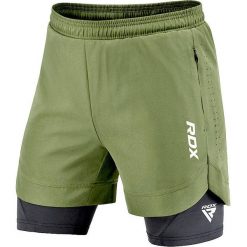 Krótka MMA RDX T16. Czarne odzież kompresyjna RDX, l, bez wzorów, z elastanu. Za 242.00 zł.