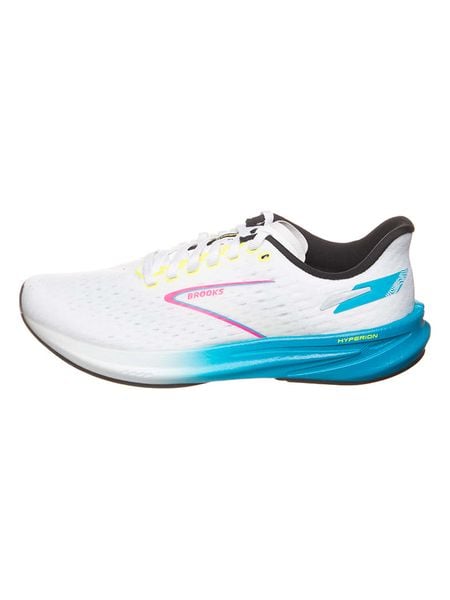 Brooks Buty "Hyperion" w kolorze biało-niebieskim do biegania rozmiar: 46,5. Białe buty do biegania Brooks, bez wzorów, bez zapięcia, do biegania. Za 217.23 zł.