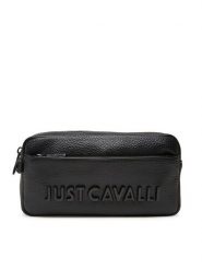 Just Cavalli Saszetka 78QA4B14 ZSB81 Czarny. Czarne saszetki i nerki Just Cavalli, bez wzorów, ze skóry. Za 449.99 zł.