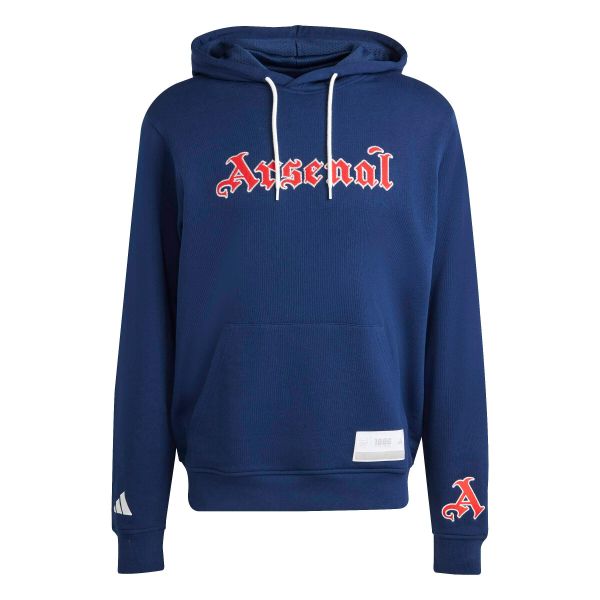Bluza z kapturem Arsenal US 2025/26. Niebieskie bluzy Adidas, xl, bez wzorów, z kapturem. Za 295.50 zł.