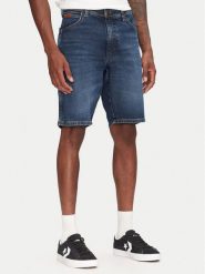 Wrangler Szorty jeansowe Texas 112362506 Granatowy Regular Fit. Niebieskie szorty Wrangler, m, bez wzorów, z bawełny. Za 179.99 zł.