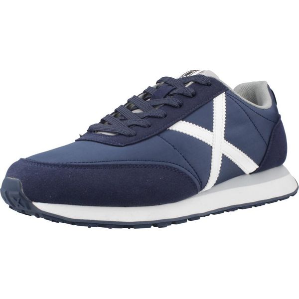 Buty MUNICH RUSH 01 Niebieski. Niebieskie buty turystyczne munich, bez wzorów, z materiału, bez zapięcia, na fitness i siłownię. Za 287.99 zł.