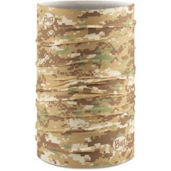 Komin na szyję - Bandana BUFF Coolnet UV® Pixels. Żółte szaliki Buff, bez wzorów. W wyprzedaży za 74.93 zł.