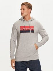 Jack&Jones Bluza Nolan 12256849 Szary Standard Fit. Szare bluzy Jack&Jones, m, bez wzorów, z syntetyku, bez kaptura. Za 79.99 zł.