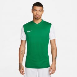 Koszulka sportowa męska Nike Tiempo Premier II. Zielone t-shirty sportowe Nike, bez wzorów, bez ramiączek, do piłki nożnej. Za 172.00 zł.