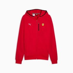Bluza z kapturem męska Puma FERRARI HDD PM1 63424302. Czerwone bluzy z kapturem Puma, m, bez wzorów, z kapturem. Za 325.96 zł.