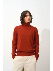 AUTHENTIC CASHMERE Kaszmirowy golf "Bange" w kolorze brązowym rozmiar: XXL. Brązowe golfy AUTHENTIC CASHMERE, xxl, bez wzorów, z kaszmiru, bez ramiączek. Za 434.99 zł.
