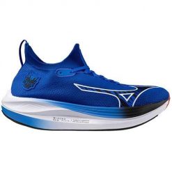 Buty do biegania męskie Mizuno Neo Vista. Niebieskie buty do biegania Mizuno, bez wzorów, z materiału, bez zapięcia, do biegania. Za 799.00 zł.