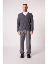 Perfect Cashmere Kaszmirowy kardigan "Errol" w kolorze antracytowym rozmiar: M. Czarne swetry rozpinane Perfect Cashmere, m, bez wzorów, z kaszmiru, bez kołnierzyka, bez ramiączek. Za 413.99 zł.