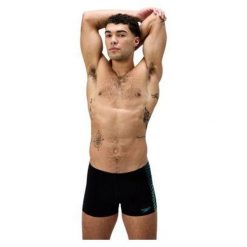 Spodenki kąpielowe męskie Speedo End+ Tech Pnl Asht. Czarne odzież kąpielowa Speedo, m, bez wzorów, sportowe. Za 199.99 zł.