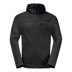 Męska Bluza Z Kapturem Hirschberg Full Zip. Czarne bluzy z kapturem Jack Wolfskin, m, bez wzorów, z kapturem. Za 547.99 zł.